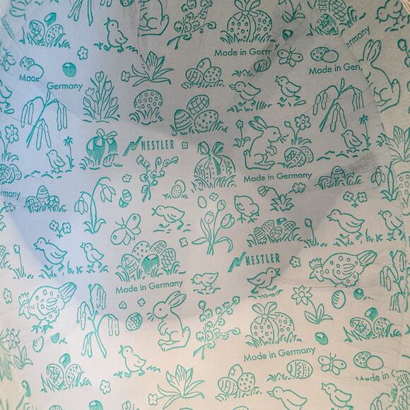 Beautiful Vintage German Nestler Paper Mache Easter Egg Candy Container-1970-7”H - Picture 6 of 8